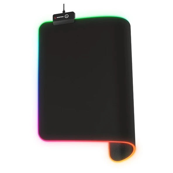 Rampage MP-21 Siyah 252*328*3mm RGB Ledli Gaming Mouse Pad ürün görseli 1