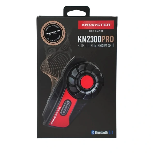 Knmaster KN2300 Motosiklet Kask İnterkom Bluetooth Intercom Kulaklık Seti - Resim 4