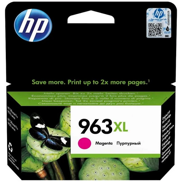 HP 3JA28AE (963XL) YUKSEK KAPASITE MAGENTA MUREKKEP KARTUS ürün görseli 1