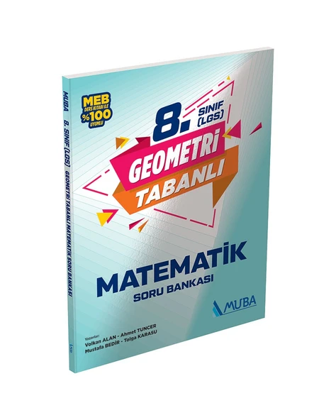 8. Sınıf Geometri Tabanlı Matematik Soru Bankası Muba Yayınları ürün görseli 1