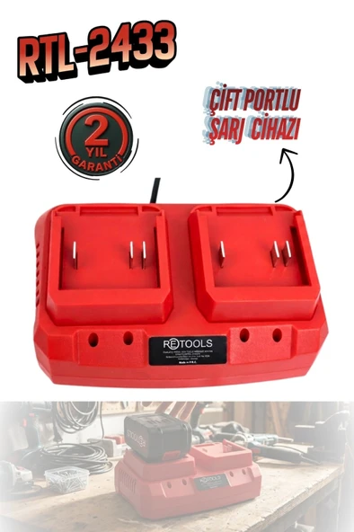 Retools RTL-2433 Çift Portlu Şarj Cihazı ürün görseli 1