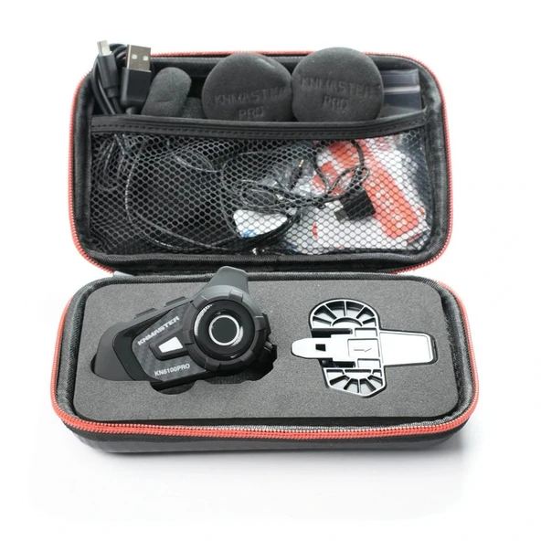 Knmaster KN6100 PRO Motosiklet Kask İnterkom Bluetooth Intercom Kulaklık Seti - Resim 6