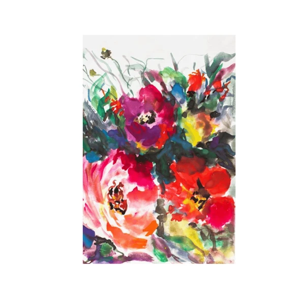 Flower Energy Yağlı Boya Dokulu Tablo ürün görseli 1