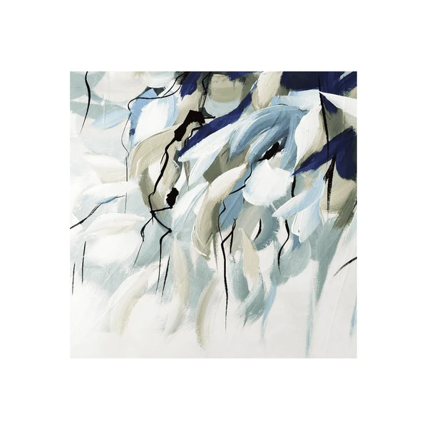 Abstract Blue Bunch 2 Yağlı Boya Dokulu Tablo ürün görseli 1