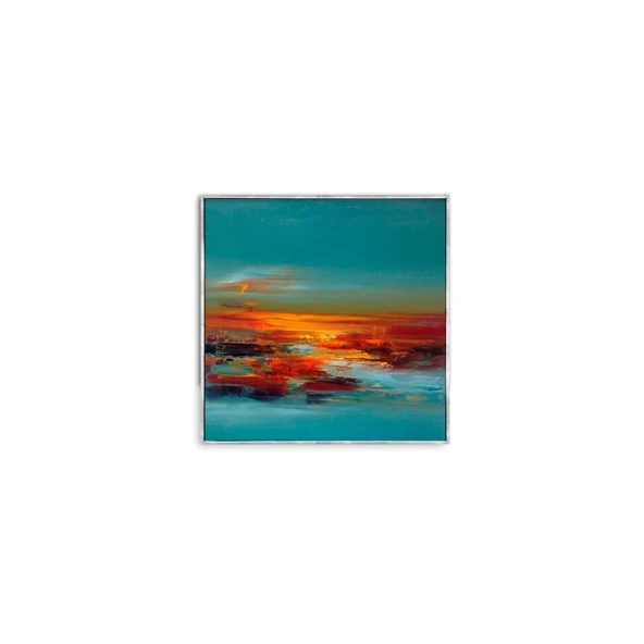 Sunset - Yağlı Boya Dokulu Tablo - Resim 2