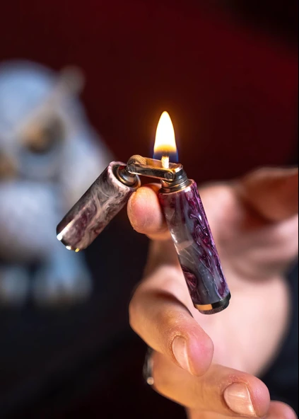 Caka Odkka Phantom El Yapımı Ortadan Kırılan Benzinli Gemici (Muhtar) Çakmağı - Pirinç ürün görseli 1