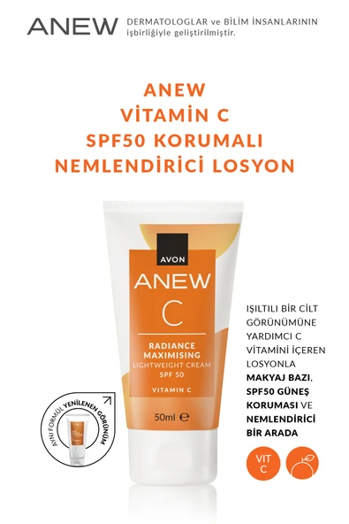 Anew Vitamin C Spf50 Korumalı Nemlendirici Losyon 50 Ml. ürün görseli 1