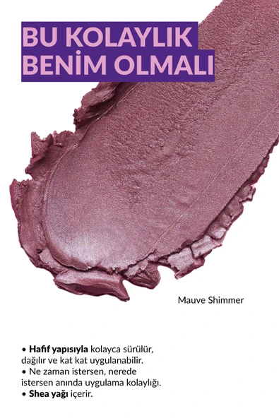 Color Trend Stik Allık - mauve shimmer - Resim 2