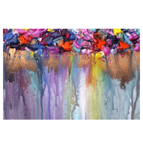 Flowing Paints Yağlı Boya Dokulu Tablo ürün görseli 1