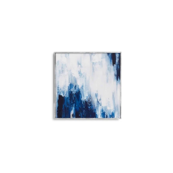 Ice Blue - Yağlı Boya Dokulu Tablo - Resim 2