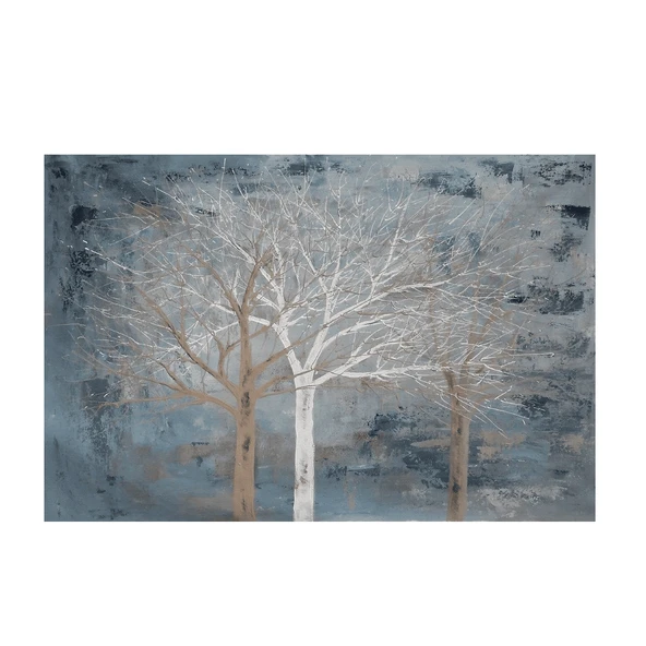 Abstract Dry Trees Yağlı Boya Dokulu Tablo ürün görseli 1