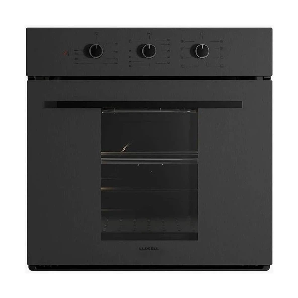 Luxell Prime Glass Siyah Ankastre Set - Resim 2