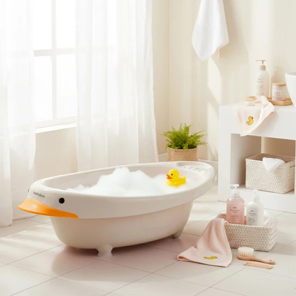 Babyjem Neşeli Ördek Bebek Banyo Küveti Kum Beji ürün görseli 1
