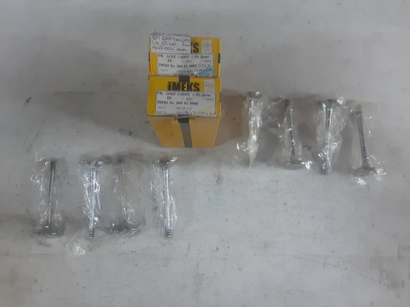 8 adet takım fiyatıdır Volkswagen DİZEL turbosuz 1.9 D Caddy 2-Golf3-Passat B4 1.9 D Düz Kara Dizel Motor Subap Takımı 7mm Yeni ve Sıfır Parçadır  028109611E 028109601B ürün görseli 1