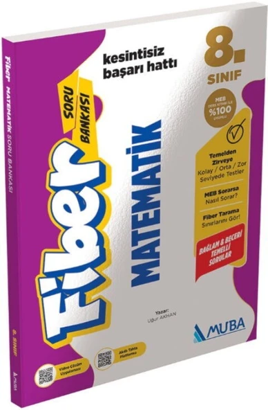 8. Sınıf Matematik Fiber Soru Bankası Muba Yayınları ürün görseli 1