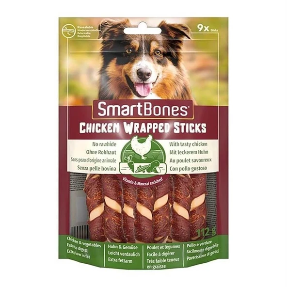 SmartBones Çubuk Köpek Ödül Maması Tavuklu Mini 112g ürün görseli 1