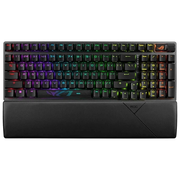 ASUS ROG Strix Scope II 96 Wireless NX Snow Switch Mekanik RGB Gaming İngilizce Klavye ürün görseli 1
