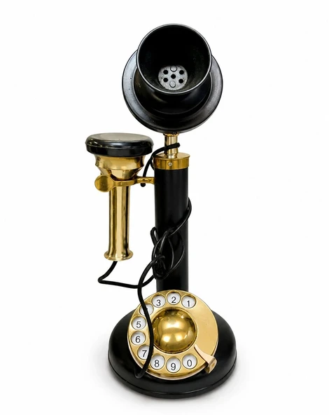 Pirinç Nostaljik Masa Telefonu Af922 ürün görseli 1