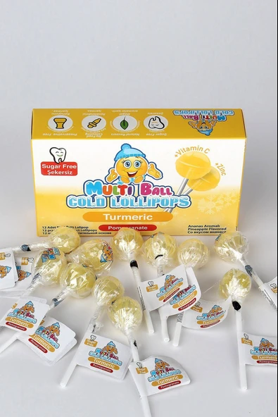 Multiball Cold Lolipop Turmeric 12'li - Resim 4