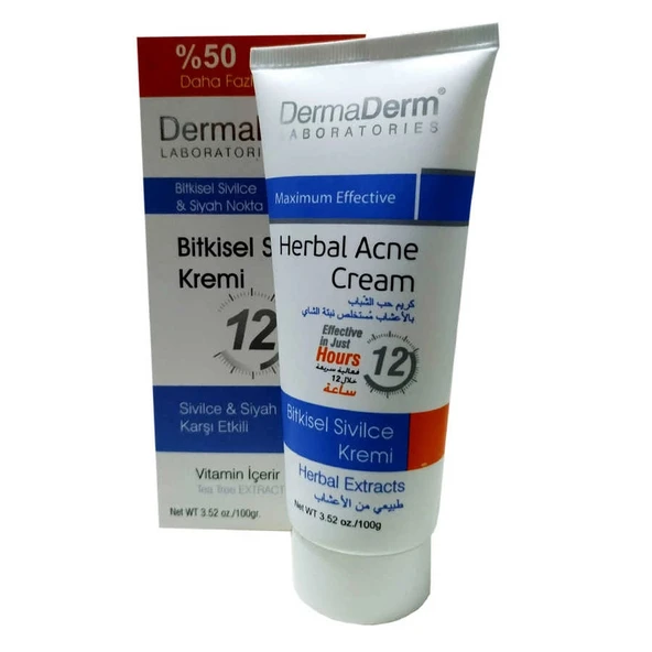 Bitkisel Akne Sivilce Kremi 100 Gr - Resim 2