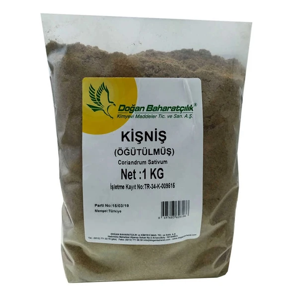 Kişniş Doğal Öğütülmüş 1000 Gr Paket ürün görseli 1