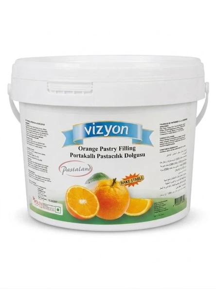 VİZYON PORTAKAL PARÇACIKLI DOLGU KREMASI (6 kg.) ürün görseli 1