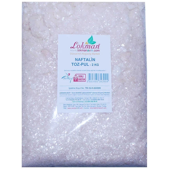 Naftalin Toz Pul 2000 Gr Paket - Resim 2