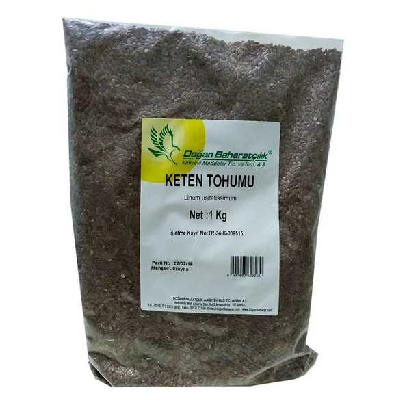 Keten Tohumu Tane Doğal 1000 Gr Paket ürün görseli 1