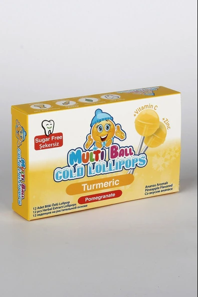 Multiball Cold Lolipop Turmeric 12'li - Resim 2