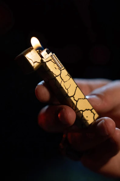 Caka Petra Serisi Benzinli Pirinç Çakmak - Petra Gold ürün görseli 1
