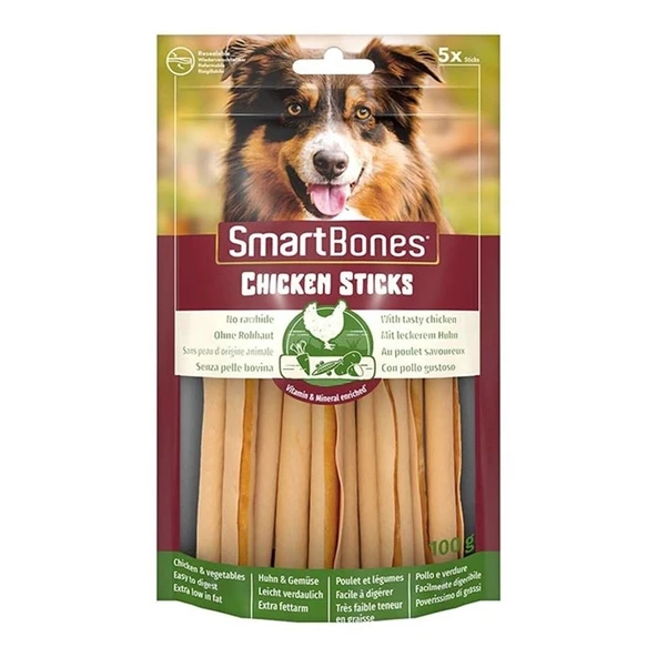 SmartBones Çubuk Köpek Ödül Maması Tavuklu (5li) 100g ürün görseli 1
