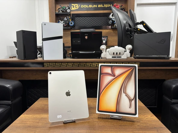 Apple iPad Air 6. Nesil Wi-Fi + Cellular 128GB 13" MV6T3TU/A Yıldız Işığı Tablet (İKİNCİ EL) ürün görseli 1