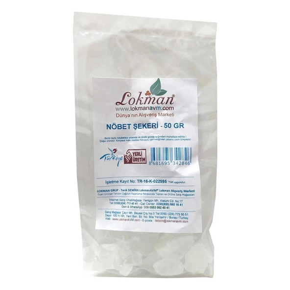Doğal Nöbet Şekeri 50 Gr Paket - Resim 2