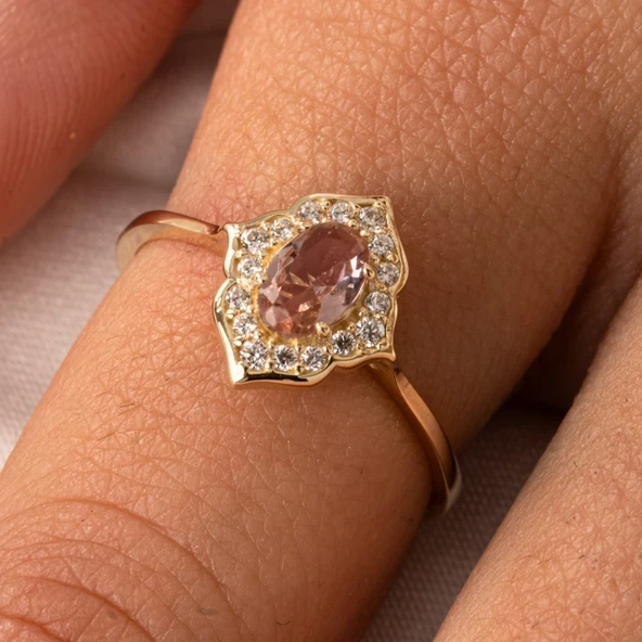 Gümüş Yüzük - Vintage Zultanit Taşlı Gümüş Evlilik Teklifi Hediye 925 Ayar Gümüş Yüzük ürün görseli 1