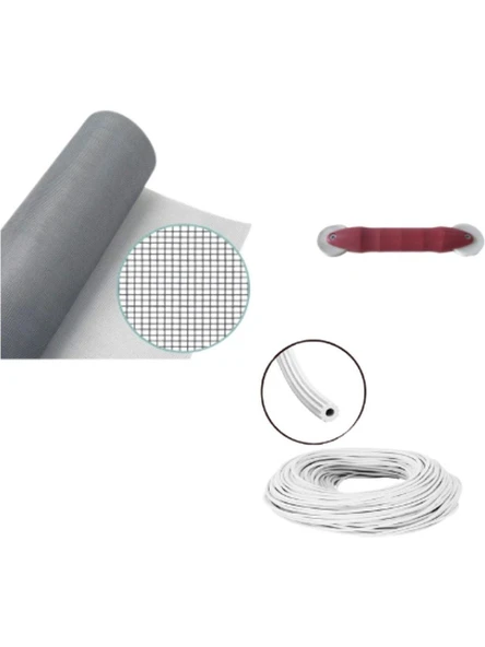 Netpen 3'Lü Sineklik Seti 400X120 Cm Tül, 20 Mt. Beyaz Conta, Fitil Çekme Aparatı ürün görseli 1
