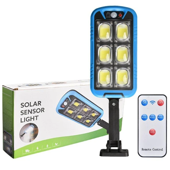 150 COB Ledli̇ Solar Sensörlü Duvara Monte Solar Lamba - Resim 2