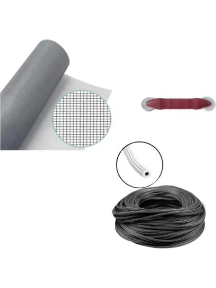 Netpen 3'Lü Sineklik Seti 900X80 Cm Tül, 26 Mt. Siyah Conta, Fitil Çekme Aparatı ürün görseli 1
