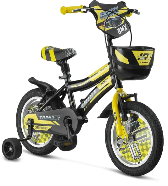 ÜMİT 1602 TREND-Y-BMX-SEPET-V-ERKEK ÇOCUK BİSİKLETİ 16 JANT SİYAH SARI ürün görseli 1