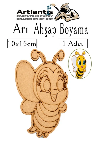 Ahşap Boyama Böcekler 1 Adet 10x15cm Boyama Böcek Figürleri Etkinlik Çocuk Gelişim Motor Beceri Kreş Anasınıfı ürün görseli 1