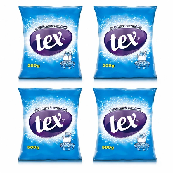 Tex Elde Yıkama Toz Deterjan 500gr x 4 Adet ürün görseli 1