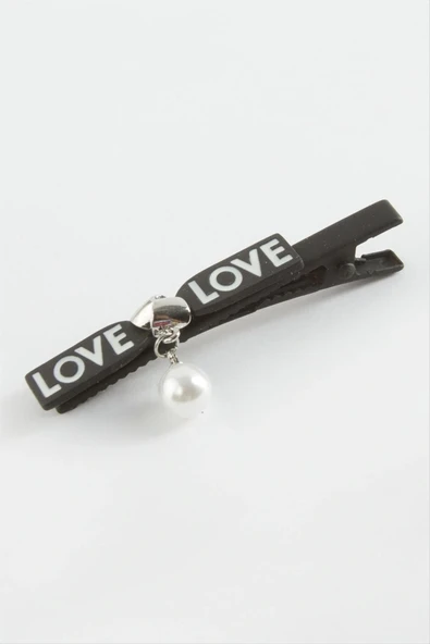 Love Yazılı İnci Pens Toka ürün görseli 1