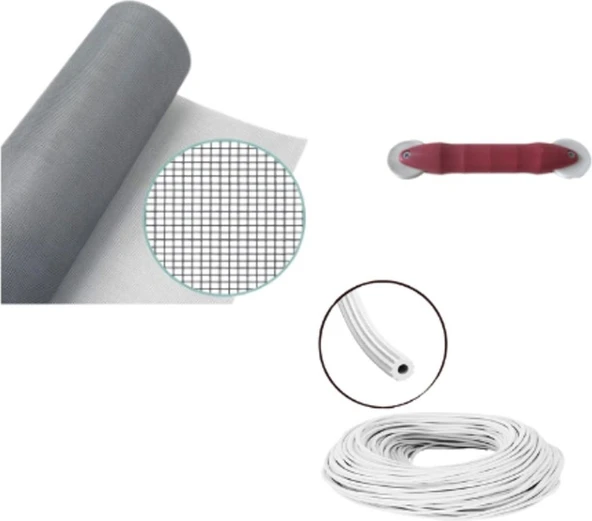 Netpen 3'Lü Sineklik Seti 700X120 Cm Tül, 22 Mt. Beyaz Conta, Fitil Çekme Aparatı ürün görseli 1
