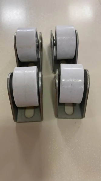 Servis Tekeri Sabit Beyaz 40 mm  (4 adet) - Resim 3