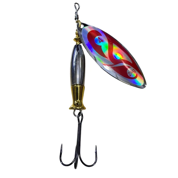 Turna Kaşığı Söğüt Yaprağı Döner Kaşık 24 Gram 6 cm - Powerex Typhoon 24 gr. 6 cm. Döner Spin Kaşık 7858 ürün görseli 1