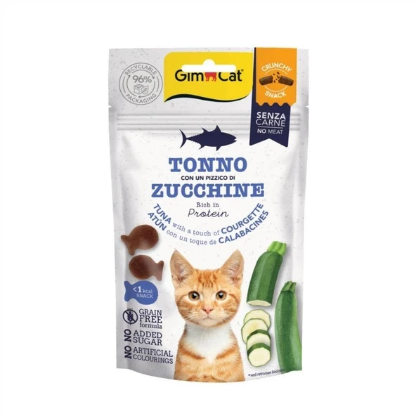 Gimcat Crunchy Ton Balıklı ve Kabaklı Kedi Ödül Maması 50 Gr ürün görseli 1