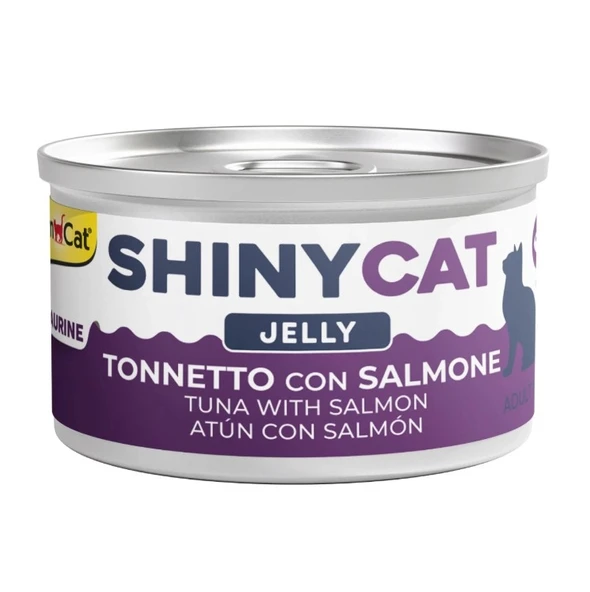 Gimcat Shinycat Sos İçinde Jelly Somonlu ve Ton Balıklı Kedi Konserve Maması 70 Gr ürün görseli 1