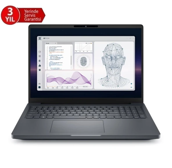 DELL 16” PRO MAX PLUS MB16250_1 ULTRA 7 265HX-32GB DDR5 RAM-1TB NVME-12GB RTX PRO3000 BWL-W11P Taşınabilir İş istasyonu ürün görseli 1