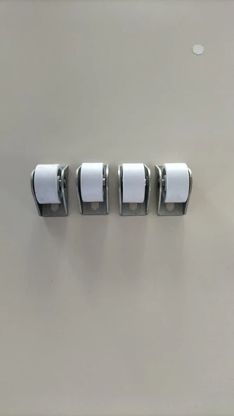 Servis Tekeri Sabit Beyaz 40 mm  (4 adet) ürün görseli 1