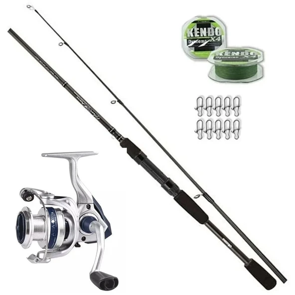 Okuma Aria 3000 - Okuma Wavepower 244cm 15-40gr Spin Olta Seti ürün görseli 1