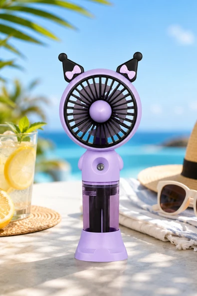 Glr K01 Taşınabilir Sulu El Fanı, Mini Buharlı Vantilatör, Type-C Şarjlı Seyahat Fanı ürün görseli 1